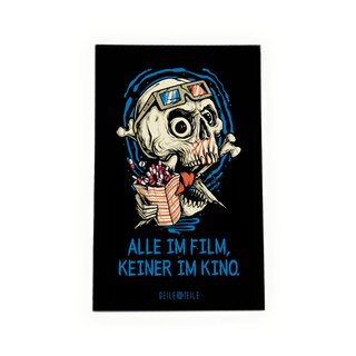 GeileTeile AcrylPlatte - Alle im Film, keiner im Kino (22 x 14cm)