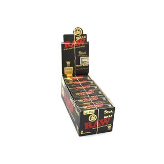 Raw Rolls KingSize - Black (12 x 3m)