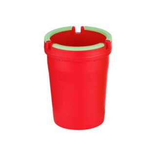 Autoaschenbecher 8cm - Leuchtstreifen Rot (1 Stk)
