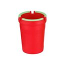 Autoaschenbecher 8cm - Leuchtstreifen Rot (1 Stk)