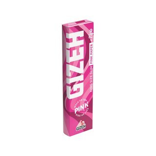 GIZEH KingSize Slim +Tips - Pink (26 x 34Stk)
