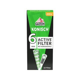 GIZEH ActiveFilter 6mm - Konisch (1 x 10Stk)