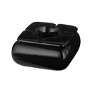 Windaschenbecher Keramik Eckig 9x9cm - Schwarz (1 Stk)