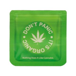 Dont Panic Bag 6.4x6.4cm - Green (1 x 10Stk)
