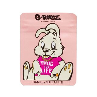 Banksy Bag - Thug for Life Pink (6.5cm x 8.5cm)