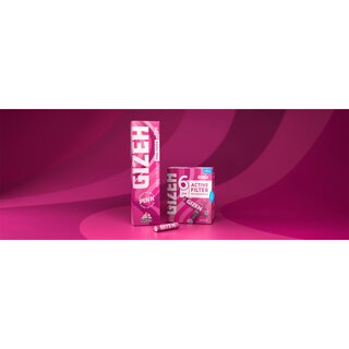 GIZEH ActiveFilter 6mm - Pink (10 x 34Stk)