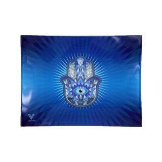 VSyndicate RollingTray Glass 16x12cm - Hamsa Blue (1 Stk)