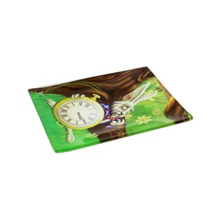 VSyndicate RollingTray Glass 16x12cm - White Rabbit (1 Stk)