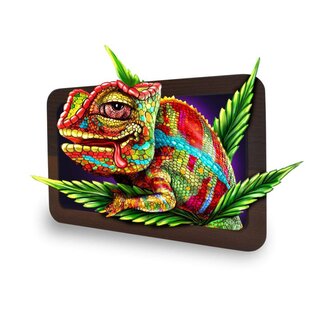 VSyndicate RollingTray Wood 19.7x14cm - 3D Cloud 9 Chameleon (1 Stk)