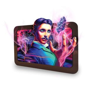 VSyndicate RollingTray Wood 19.7x14cm - 3D High Voltage (1 Stk)
