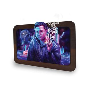 VSyndicate RollingTray Wood 19.7x14cm - 3D Space Xhale (1 Stk)