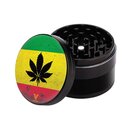 VSyndicate Grinder Ceramic 55mm - 4Parts Non-Stick Rasta...