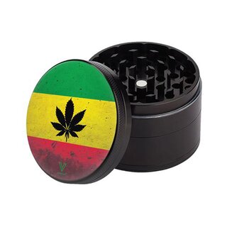 SharpShred Grinder Rasta Leaf 4-teilig 50mm