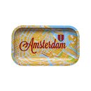 Rolling Tray Metal - Amsterdam Map (27cm x 16cm)