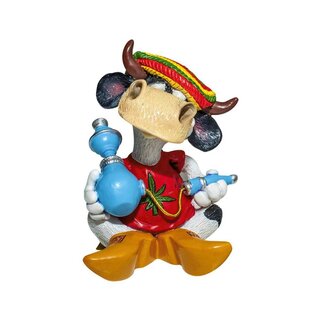Cannabuds DekoFigur - Rasta Cow With Shisha (1 Stk)