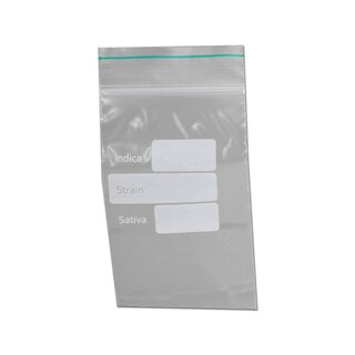 Plastic Bag 4x6cm - Strain Info (1 x 100Stk)