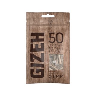 GIZEH ActiveFilter 6mm - Brown (10 x 50Stk)