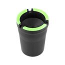 Autoaschenbecher 8cm - Leuchtstreifen Schwarz (1 Stk)