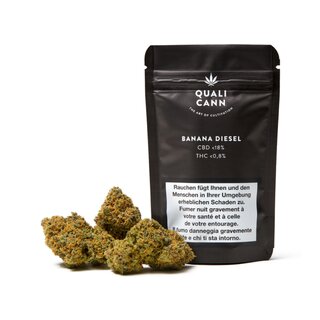 Qualicann Indoor Bl�ten - Banana Diesel (CHF20.00/2g)