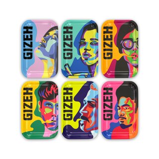 GIZEH RollingTray 27.5cm x 17.5cm - Faces (1 x 6Stk)