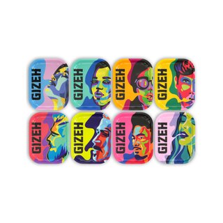 GIZEH RollingTray 18cm x 14cm - Faces (1 x 8Stk)