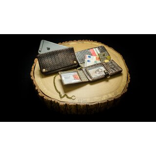 Kavatza - Tabakportemonnaie gross TWL22 Woven Havana