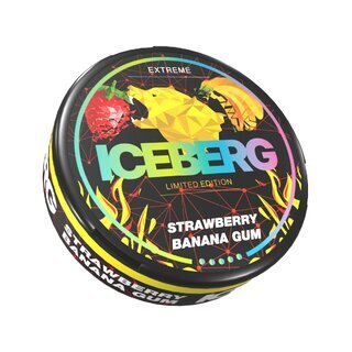 Iceberg Snus Ultra AllWhite - Strawberry Banana Gum (1 x 16g)