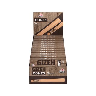 GIZEH Cone - Brown (24 x 3Stk)