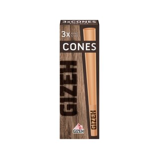 GIZEH Cone - Brown (24 x 3Stk)