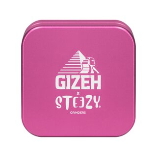 Steezy Grinder Alu 63mm - 2Parts GIZEH x Steezy Pink (1 Stk)