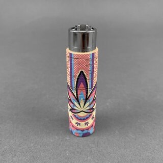 Clipper Feuerzeug Softflame Kork Cover - Mandala Hanfblatt assortiert (1 Stk)
