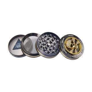 Grinder Alu 50mm - 4Parts Bling Bling Bitcoin (1 Stk)