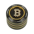 Grinder Alu 50mm - 4Parts Bling Bling Bitcoin (1 Stk)