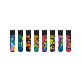 GIZEH Clipper Feuerzeug Softflame - Faces (1 x 48Stk)