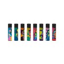 GIZEH Clipper Feuerzeug Softflame - Faces (1 x 48Stk)