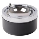 Kippaschenbecher Metall 11cm - Schwarz Matt (1 Stk)