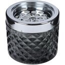 NP1507 Windaschenbecher Glas 9cm - Windy Schwarz...