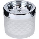 Windaschenbecher Glas 9cm - Windy Frosted Weiss (1 Stk)