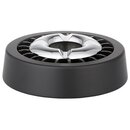 Windaschenbecher Metall 13cm - Smokeless Schwarz/Chrom (1...