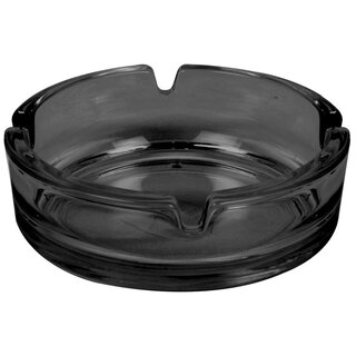 Aschenbecher Glas 10.5cm - Schwarz (1 x 6Stk)