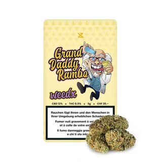 Weedx Indoor Bl�ten - Granddaddy Rambo (CHF20.00/3g)