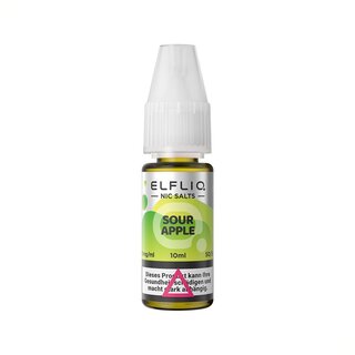 ElfBar Liquid 20mg - Elfliq Sour Apple (1 x 10ml)