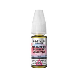 ElfBar Liquid 10mg - Elfliq Strawberry Raspberry Cherry Ice (1 x 10ml)