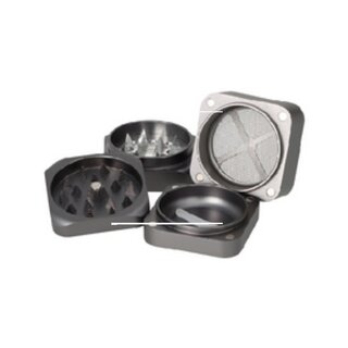 SuperHeroes Grinder Alu 55mm - 4Parts Cube Gray (1 Stk)