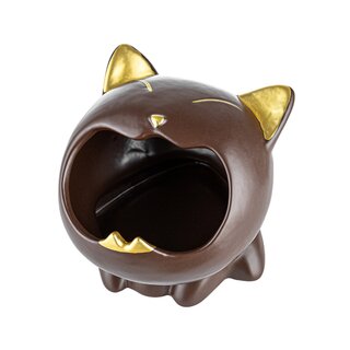 Aschenbecher 11cm - Katze Braun (1 Stk)