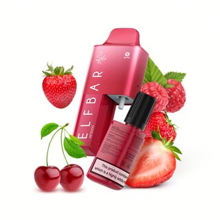 ElfBar VapePod 20mg - AF5000 Strawberry Raspberry Cherry Ice (1 Stk)