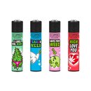 Clipper Feuerzeug Softflame - Weed Slogan 11A (1 x 48Stk)