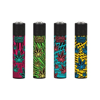 Clipper Feuerzeug Softflame - Leaves 40D (1 x 48Stk)