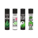 Clipper Feuerzeug Softflame - Weed Slogan 13D (1 x 48Stk)