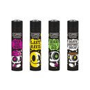 Clipper Feuerzeug Softflame - Skull Slogan D (1 x 48Stk)